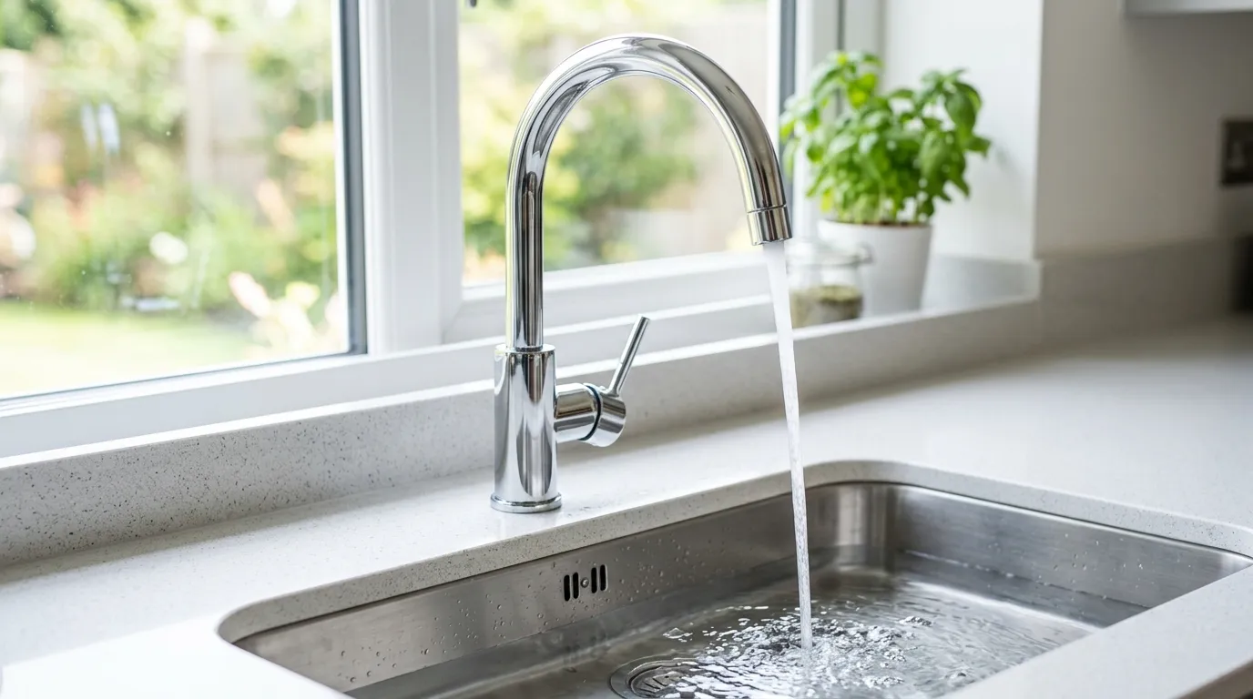 Local Plumbing Master Pros same day plumber fixing a faucet in Conroe, TX